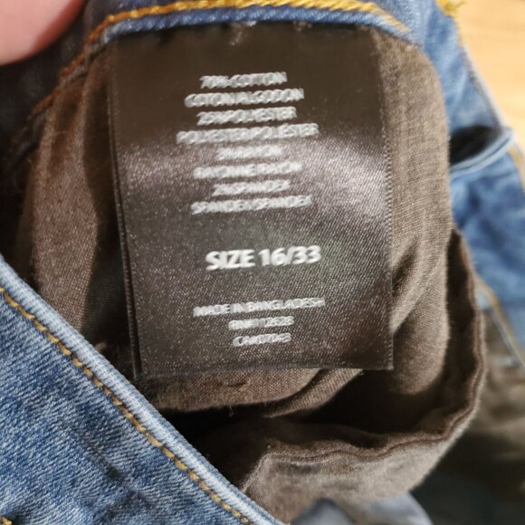 Tahari Jeans Women’s Size 16 Blue Kelly Skinny Distressed Stretch Denim - Picture 4 of 13